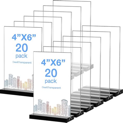 acrylic table sign holders